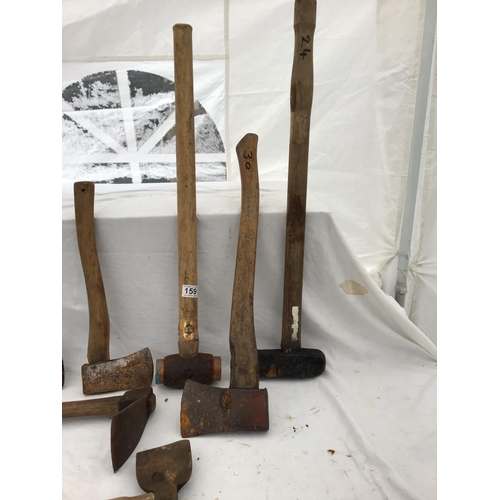 159 - QTY OF VINTAGE AXES