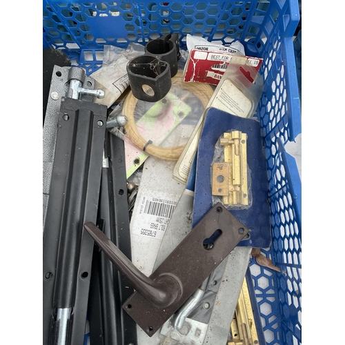 203 - 16 SMALL PLASTIC TRAYS OF TOOLS TO INCLUDE GRINDING WHEELS, CLAMPS ETC