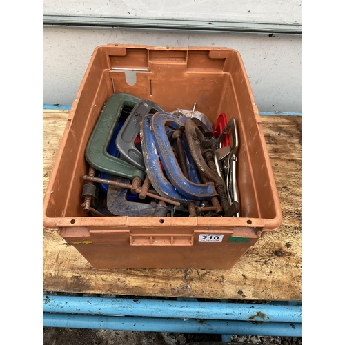 210 - CRATE OF G CLAMPS