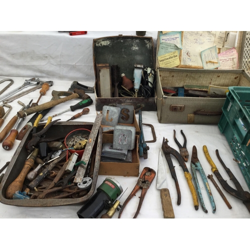 221 - 4 CRATES OF TOOLS ETC