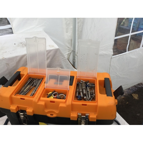 231 - CRATE OF TOOLS, WOODEN BOX AND TOOL BOX OF TOOLS