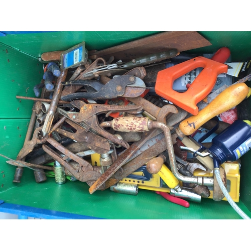 236 - 2 CRATES OF TOOLS - PLIERS ETC