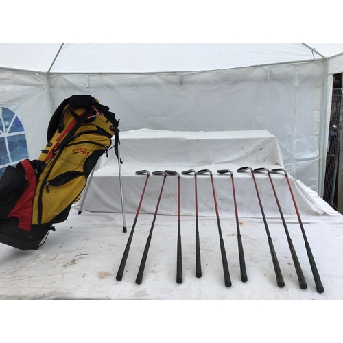 241 - 4 GOLF BAGS AND CLUBS