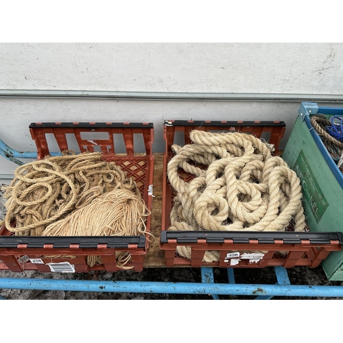 258 - LARGE QTY OF ROPE