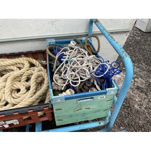 258 - LARGE QTY OF ROPE