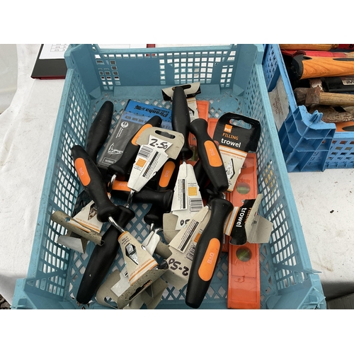 261 - 2 CRATES OF SCREW ORGANISERS AND CRATE OF HARDWARE