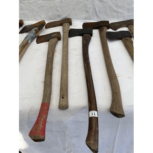 11 - QTY OF VINTAGE AXES X 14