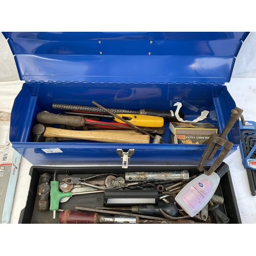 14 - 6 TOOL BOXES TO INCLUDE TOOLS SOCKET SETS ETC