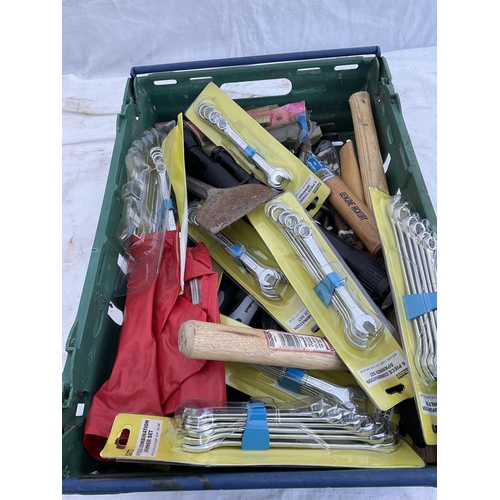 20 - 3 CRATES OF HARDWARE TOOLS ETC