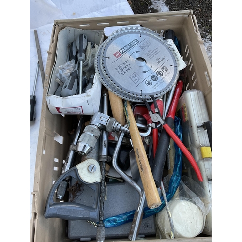 20 - 3 CRATES OF HARDWARE TOOLS ETC