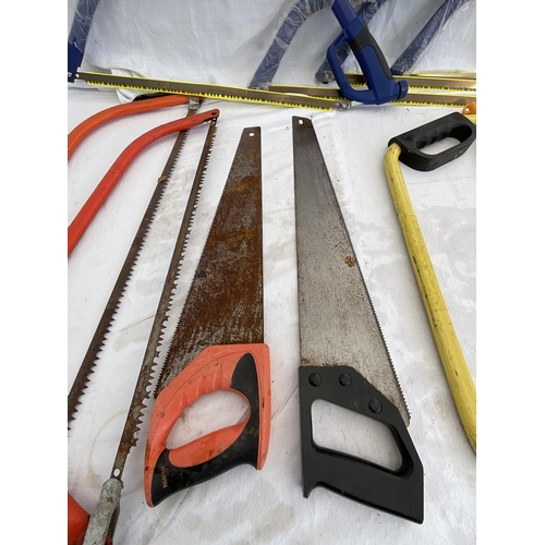 3 - LARGE CRATE OF MOSTLY NEW BOW SAWS - 18 BOW SAWS