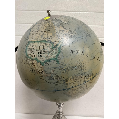 2 - LARGE WORLD GLOBE ON STAND A/F H34