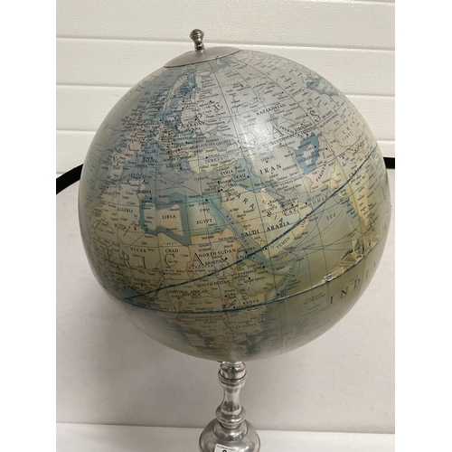 2 - LARGE WORLD GLOBE ON STAND A/F H34