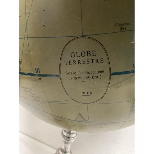 2 - LARGE WORLD GLOBE ON STAND A/F H34