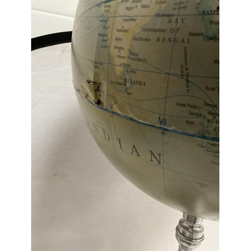 2 - LARGE WORLD GLOBE ON STAND A/F H34