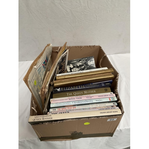 22 - BOX OF BOOKS