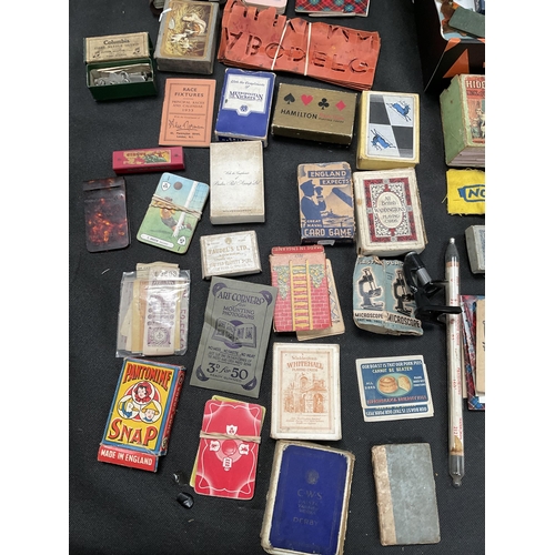 29 - BOX OF VINTAGE PLAYING CARDS