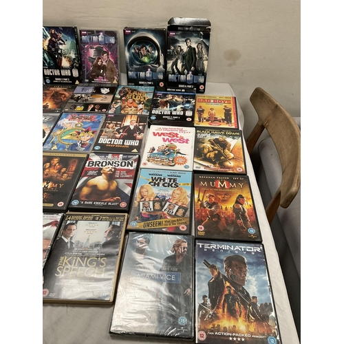 41 - BOX OF DVD'S TO INCLUDE DR WHO ETC