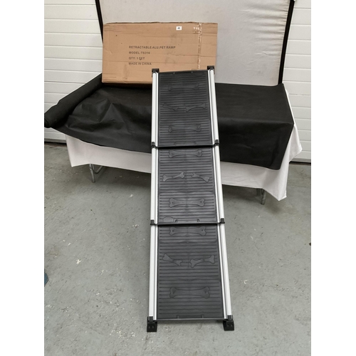 46 - NEW RETRACTABLE VEHICLE PET RAMP - EXTENDS TO 60