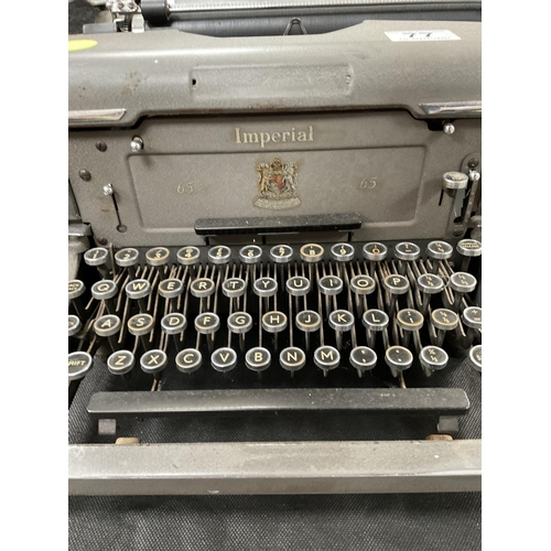 77 - VINTAGE IMPERIAL TYPEWRITER