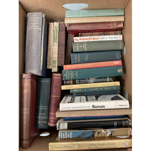 88 - BOX OF BOOKS TO INCLUDE CHARLES DICKINS ETC