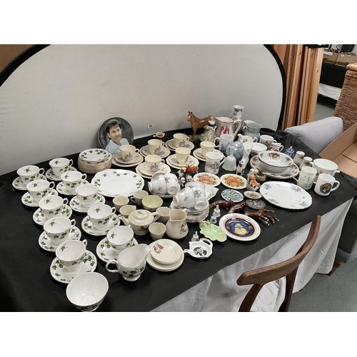 98 - 2 BOXES OF CHINA TO INCLUDE PART TEA SETS, NURSERY RHYME CUP AND SAUCER ETC