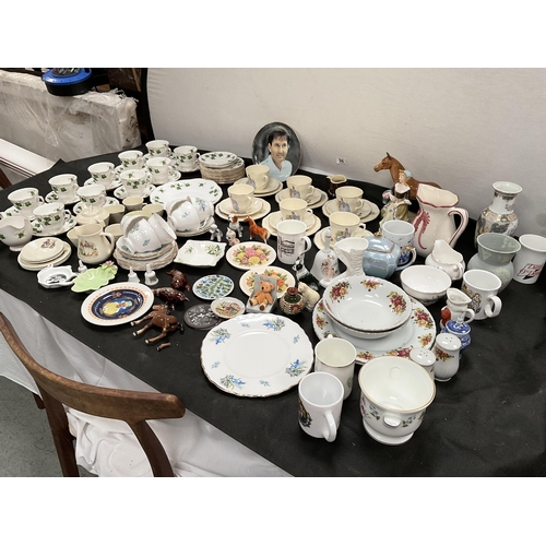 98 - 2 BOXES OF CHINA TO INCLUDE PART TEA SETS, NURSERY RHYME CUP AND SAUCER ETC