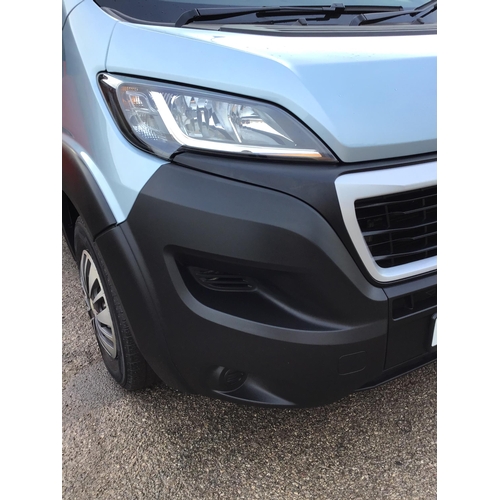 392 - PEUGEOT BOXER L4 2 AXLE RIGID BODY DIESEL VAN - AZURE BLUE - FIRST REG MAY 2021 - 2200CC - 12 MONTHS... 