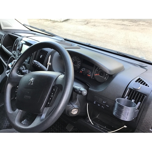 392 - PEUGEOT BOXER L4 2 AXLE RIGID BODY DIESEL VAN - AZURE BLUE - FIRST REG MAY 2021 - 2200CC - 12 MONTHS... 