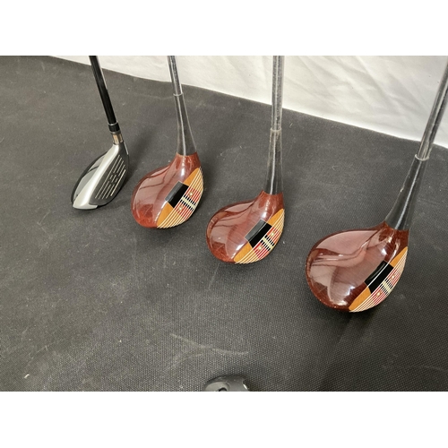 22 - QTY OF GOLF CLUBS TO INCLUDE A HICKORY SHAFT EXAMPLE