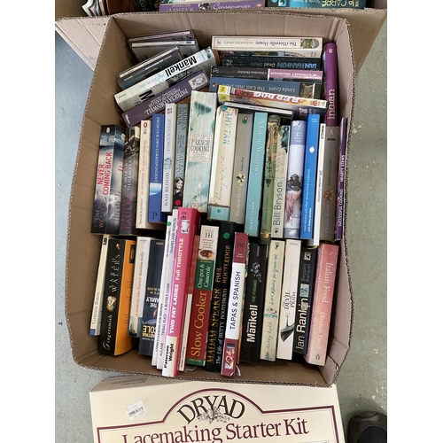 5 - 6 BOXES OF BOOKS AND CD