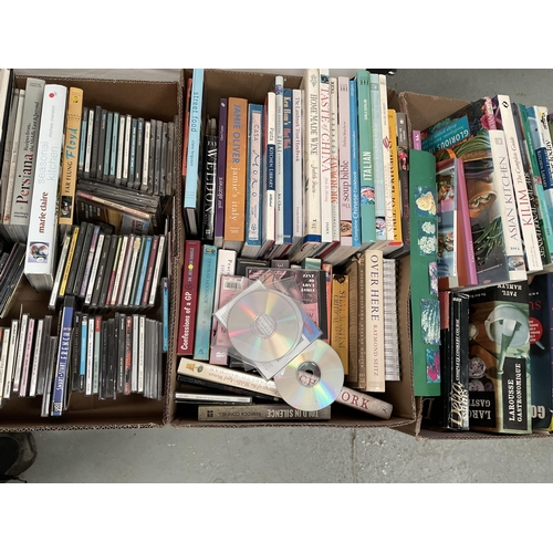 5 - 6 BOXES OF BOOKS AND CD