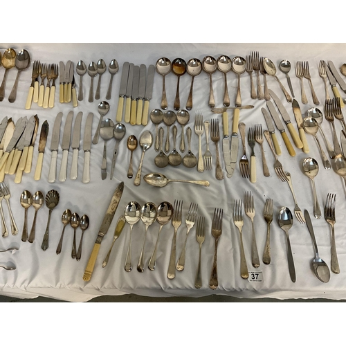 37 - BOX OF MIXED CUTLERY