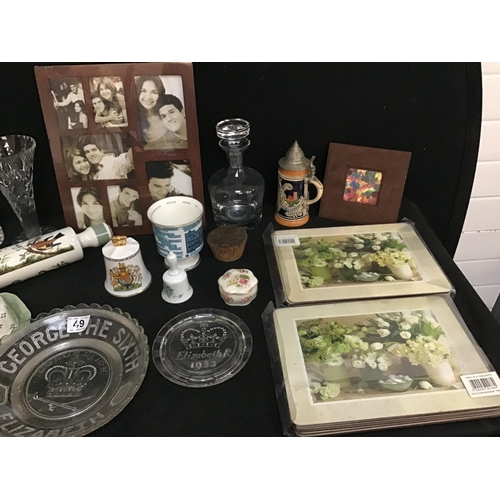 49 - BOX OF CHINA AND GLASSWARE