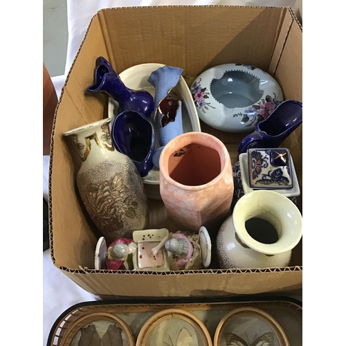 54 - 5 BOXES OF CHINA AND GLASS ETC