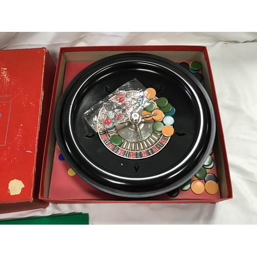 67 - VINTAGE BOXED ROULETTE WHEEL