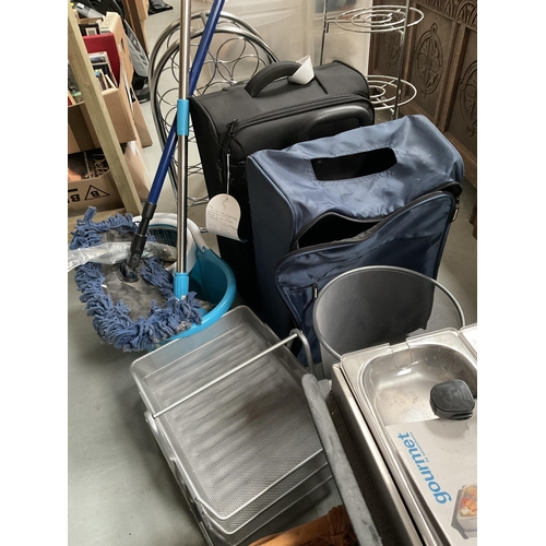 77 - LARGE QTY OF ODDS KITCHENWARE ,CASES ETC