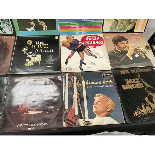 80 - QTY OF LP RECORDS,THE CARPENTERS,SHIRLEY BASSEY ETC