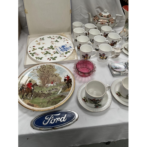 93 - 2 BOXES OF CHINA AND A BOX OF SILVER PLATED ITEMS