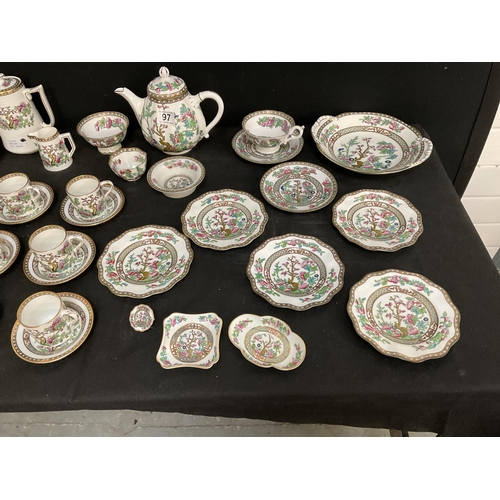 97 - BOX OF INDAIN TREE CHINA TO INCLUDE COALPORT ETC