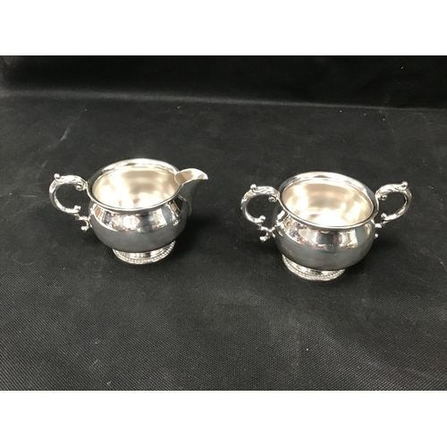 117 - BARKER ELLIS 4 PIECE SILVER PLATED TEA AND COFFEE SET H10