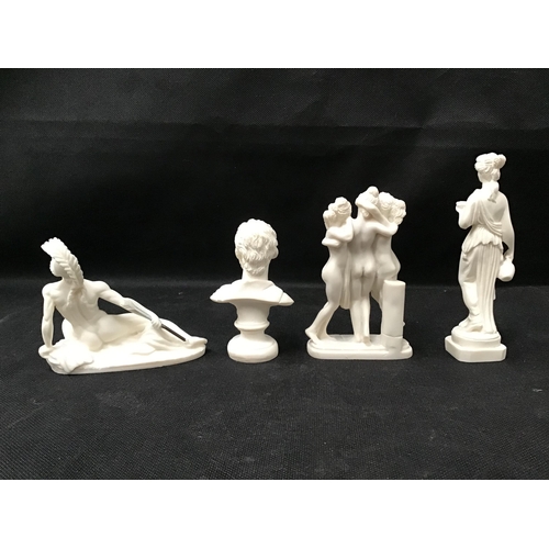 120 - QTY OF ROMAN STYLE FIGURES,4 RUPERT BEAR FIGURES AND LEONARDO FARM YARD FRIENDS FIGURE