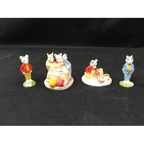 120 - QTY OF ROMAN STYLE FIGURES,4 RUPERT BEAR FIGURES AND LEONARDO FARM YARD FRIENDS FIGURE