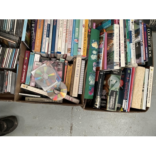 5 - 6 BOXES OF BOOKS AND CD