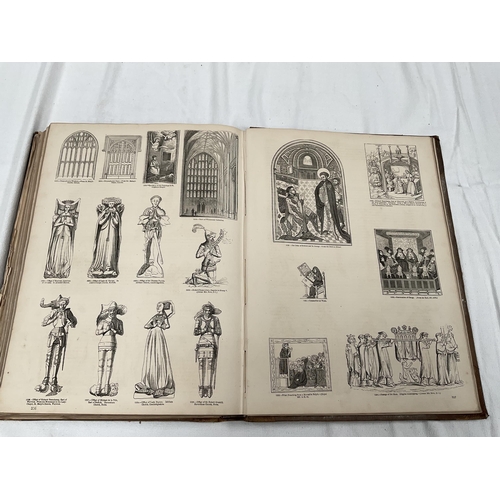 146 - ANTIQUE COPY OF OLD ENGLAND A PICTORIAL MUSEUM PART LEATHER BOUND