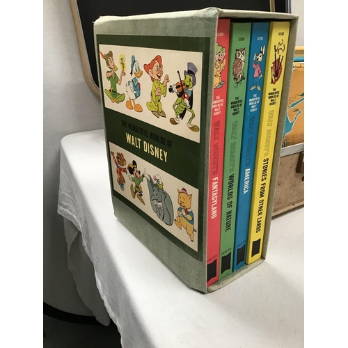 218 - 2 SUITCASES OF MAINLY CHILDRENS BOOKS TO INCLUDE WALT DISNEY FOLIO SET