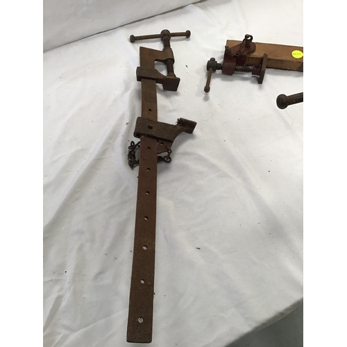 224 - 3 VINTAGE SASH CLAMPS