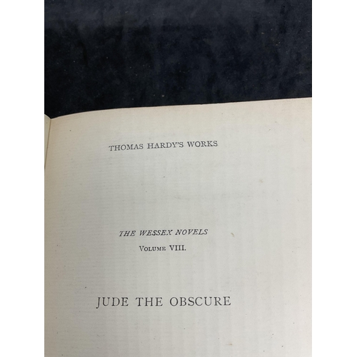 166 - 1ST EDITION COPY OF JUDE THE OBSCURE BY THOMAS HARDY IN MODERN LEATHER BINDING