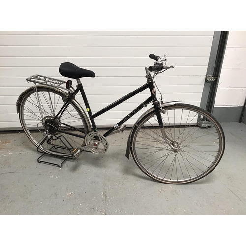 233 - VINTAGE BLACK PAINTED LADIES BIKE WITH REYNOLDS 531 FRAME