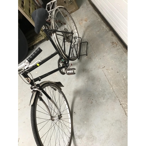 233 - VINTAGE BLACK PAINTED LADIES BIKE WITH REYNOLDS 531 FRAME